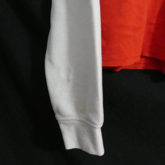 GENETIC APPAREL | small | Red Cropped Sweatshirt | Black and White Pieces - Picture 6 of 14